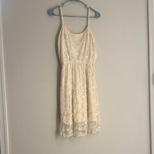 Rue21 Cream Lace Mini Dress